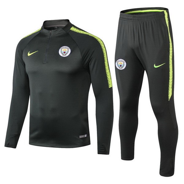 Chandal Del Niños Manchester City 2018-2019 Verde Marron